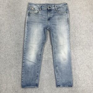 G Star‎ Raw KATE BOYFRIEND Jeans Womens 32x26 Light Wash Stretch Faded